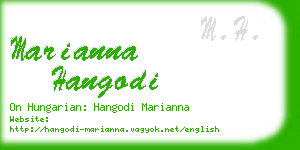 marianna hangodi business card